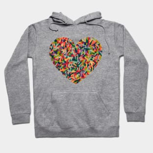 Vintage Colorful Candy Sprinkles Photo Heart Hoodie